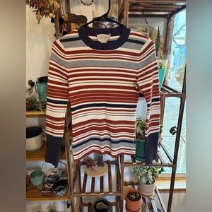 Moon River Multicolor Striped Sweater